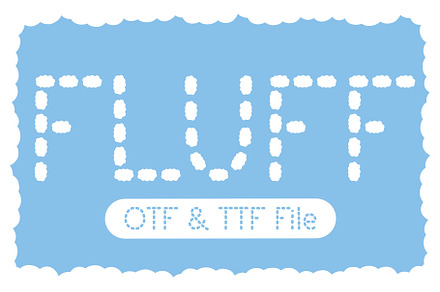 Fluff Line | Display Font, a Symbol Font by LivelyAutumn11.11