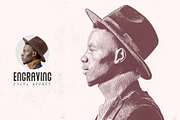 Engraving Art Photoshop Effects, a Brushes & More by INTENTFX (Thumbnail 1 of 27)