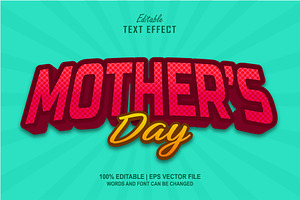 Mother's Day Editable Text Effect