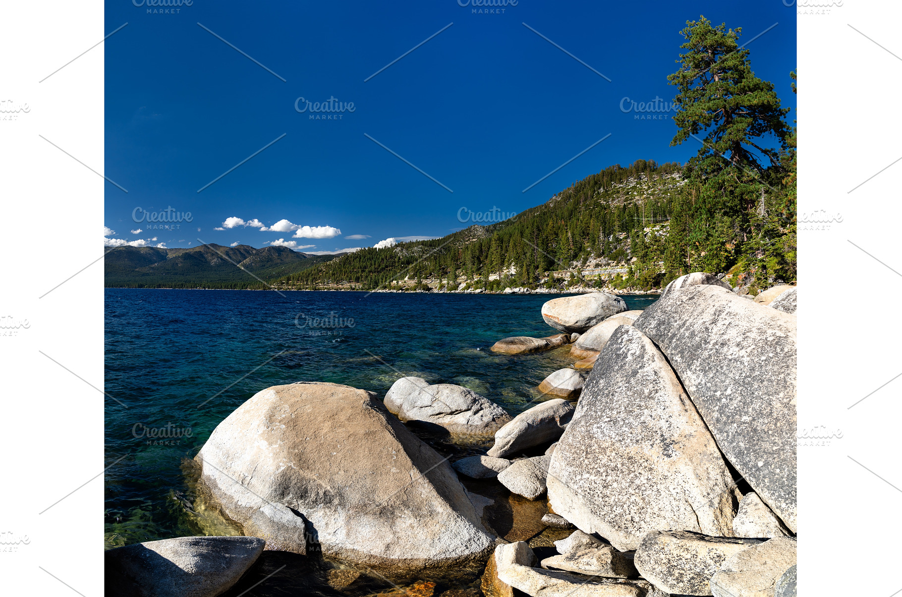 Granite boulders on the shore of, a Nature Photo by Leonid Andronov