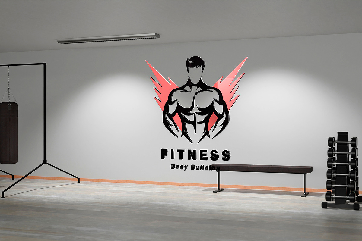 Modern Fitness & Gym Logo Template, a Branding & Logo Template by YUDesignStore (Photo 6 of 8)