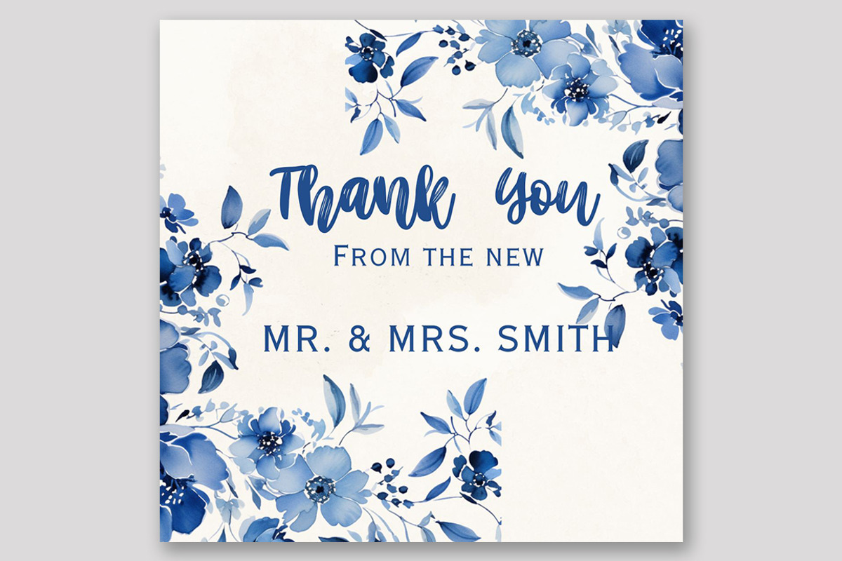 Deep Blue flowers Clipart Blue Peony, a Decorative Illustration by LeCoqDesign (Photo 3 of 4)