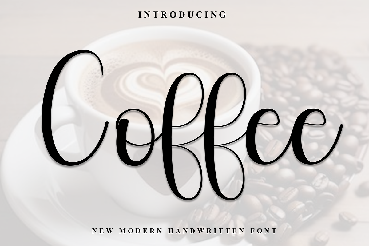Coffee, a Handwritten Font by InermediaSTUDIO (Photo 1 of 8)