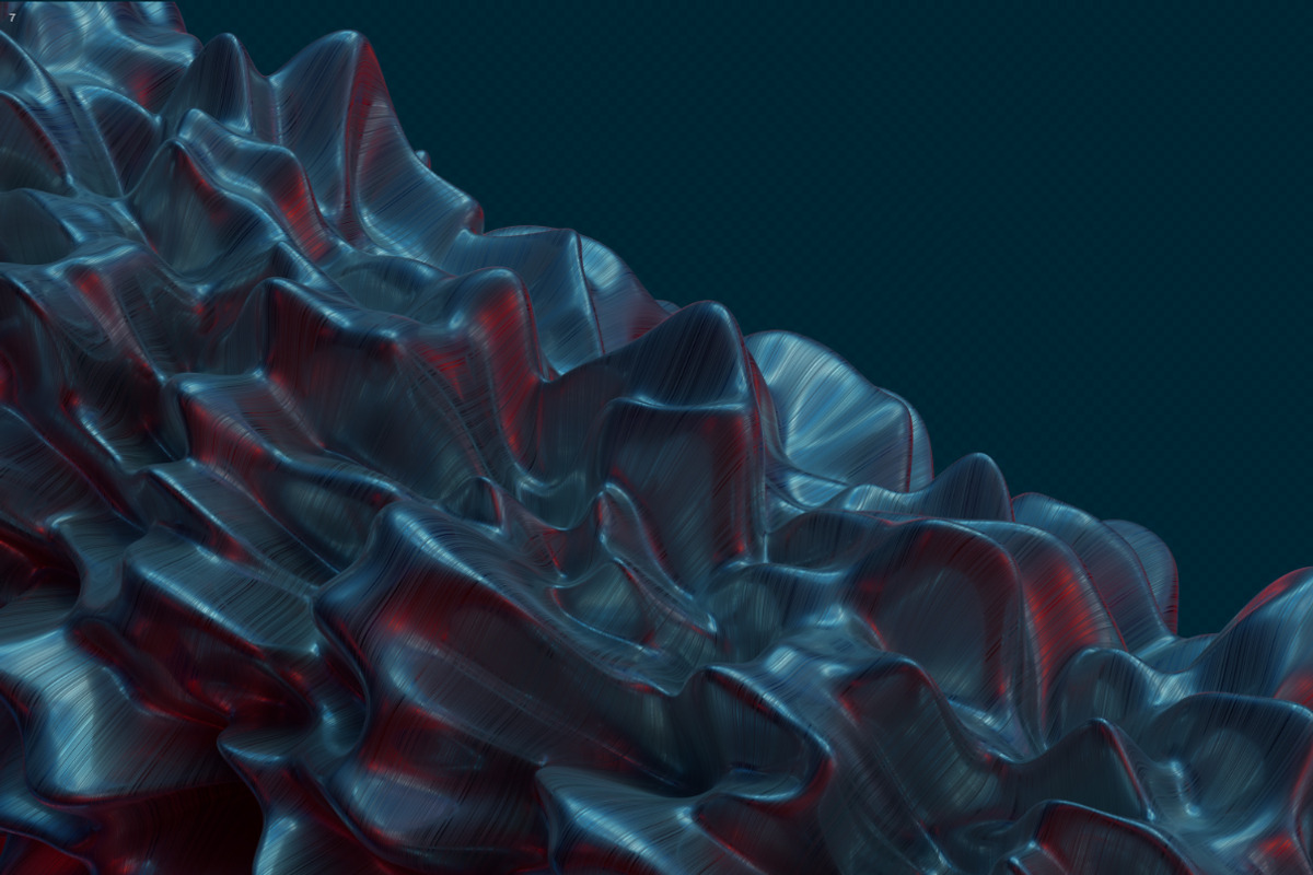 Abstract 3D Rendering of Soft Waves, a Wallpaper Graphic by BIBIART (Photo 9 of 13)