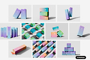 Cosmetic Box Packaging Mockup Set, a Packaging Mockup by Mego-studio (Thumbnail 2 of 7)