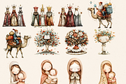CUTE BIBLICAL PEOPLE CLIPART PACK, a Person Illustration by Daring Digies (Thumbnail 2 of 10)