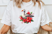 Christmas Geese Clipart, an Illustration by Pixels.Craft (Thumbnail 6 of 7)