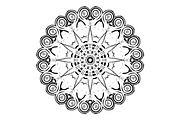 Black and White Mandala Patterns Set, a Decorative Illustration by NJ Himel (Thumbnail 5 of 101)