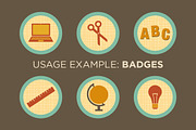 Things in School - 18 Vector Objects, an Education Illustration by Little Pixel Shop (Thumbnail 3 of 5)
