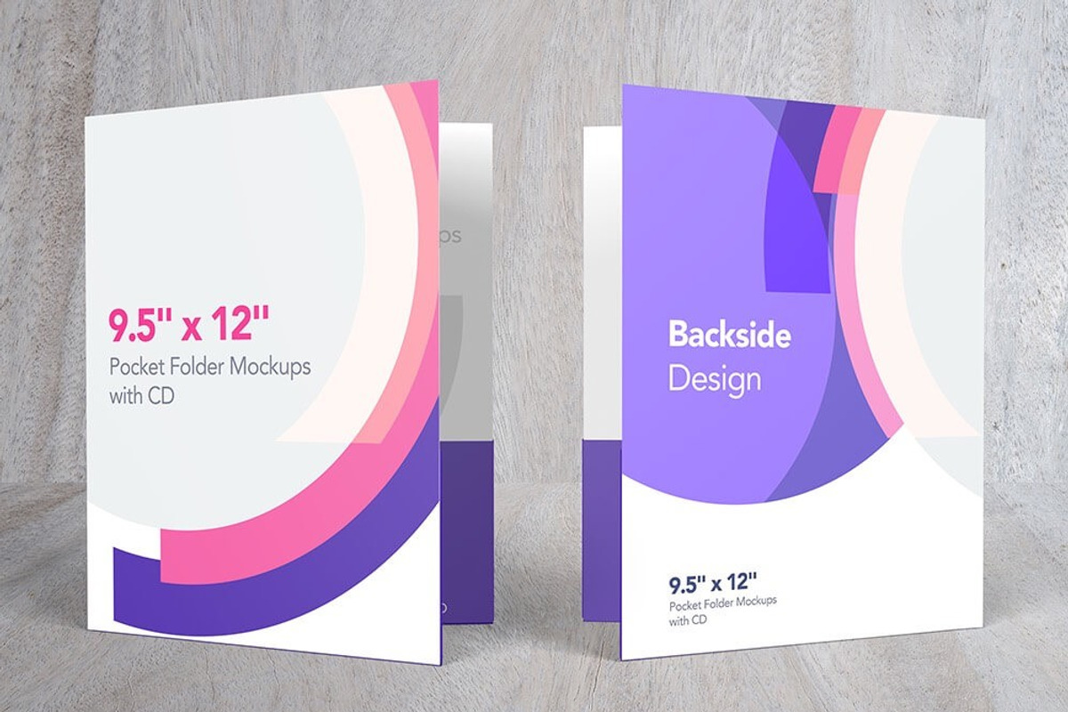 Folder Mockups with CD 9.5″ x 12, a Mockup by Vectogravic Design (Photo 2 of 4)