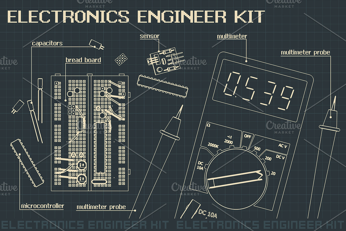 Electronics Illustrations Set, an Education Illustration by Blacklight (Photo 8 of 10)