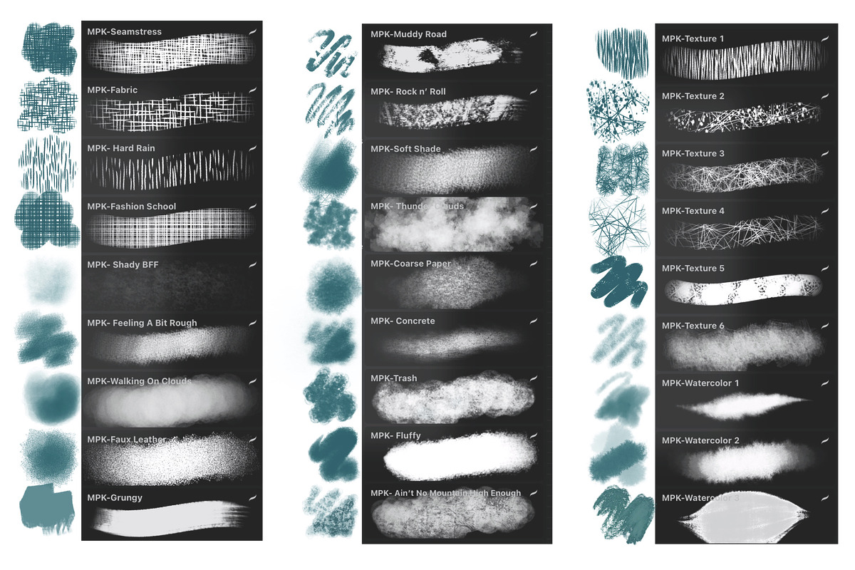 Fantasy Forest-98 Procreate Brushes, a Brush Add-On by MissPerfectKaos (Photo 7 of 9)