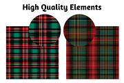 Christmas Plaid Digital Paper Pack, a Pattern Graphic by Gloria Designed It (Thumbnail 4 of 4)