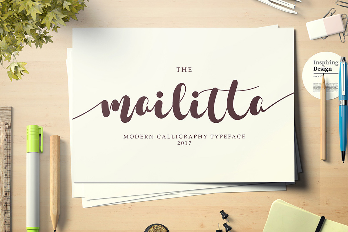Mailitta, a Script Font by MissinkLab Studio (Photo 1 of 8)