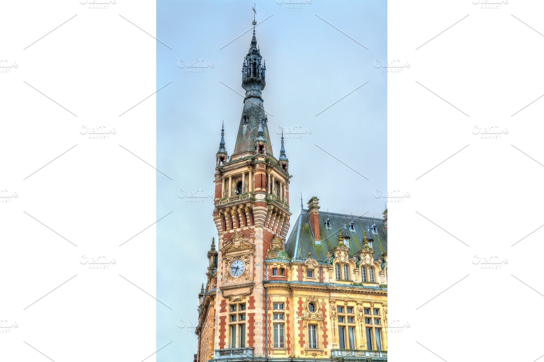 Belfry of Tourcoing, the Nord department of France, an Architecture Photo by Leonid Andronov