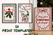 Vintage Whimsical Christmas Posters, an Object Graphic by ArtFM (Thumbnail 4 of 14)