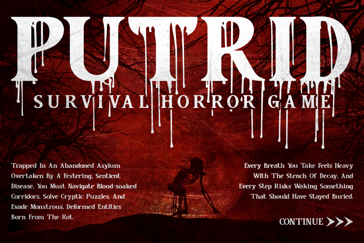 Crimson Horror Horror Font, a Font by PutraCetol Studio (Photo 2 of 11)