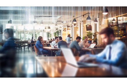 office blur indoor business ai, a Background Photo by pikepicture