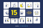 15 Job Recruitment Illustrations, a Work Illustration by Ilusiku Studio (Thumbnail 1 of 5)