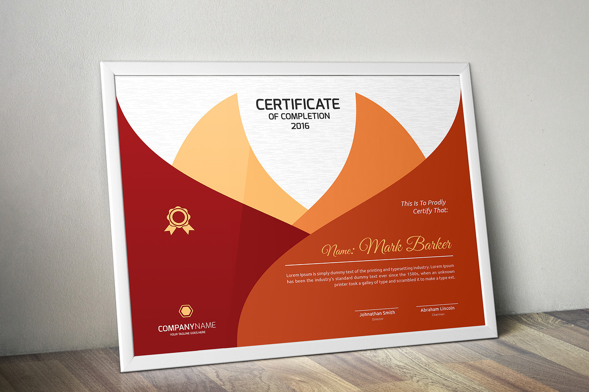 Certificate Word | PSD | AI, a Stationery Template by Curve Design (Photo 2 of 5)