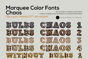 Marquee Chaos View - Color Fonts