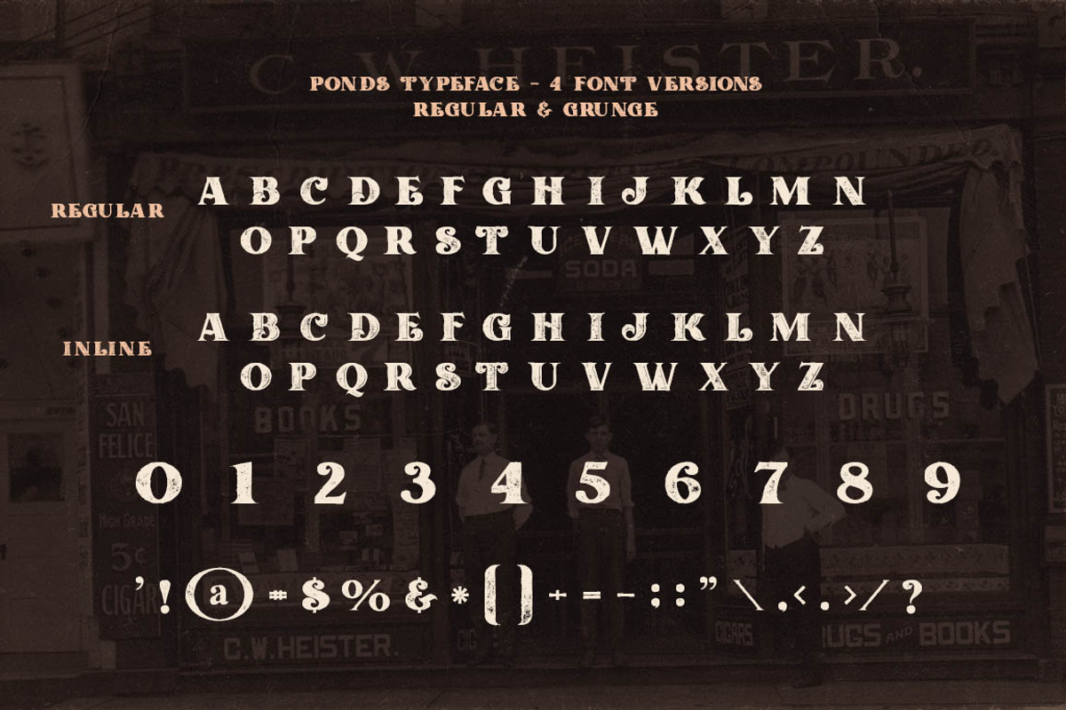 Ponds Typeface, a Serif Font by Cruzine (Photo 4 of 7)