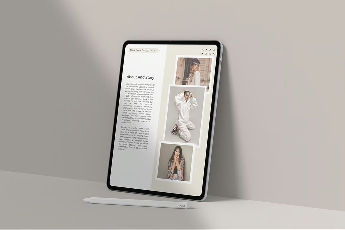 iPad Pro Mockup, an iPad Mockup by Hubzway (Photo 4 of 10)
