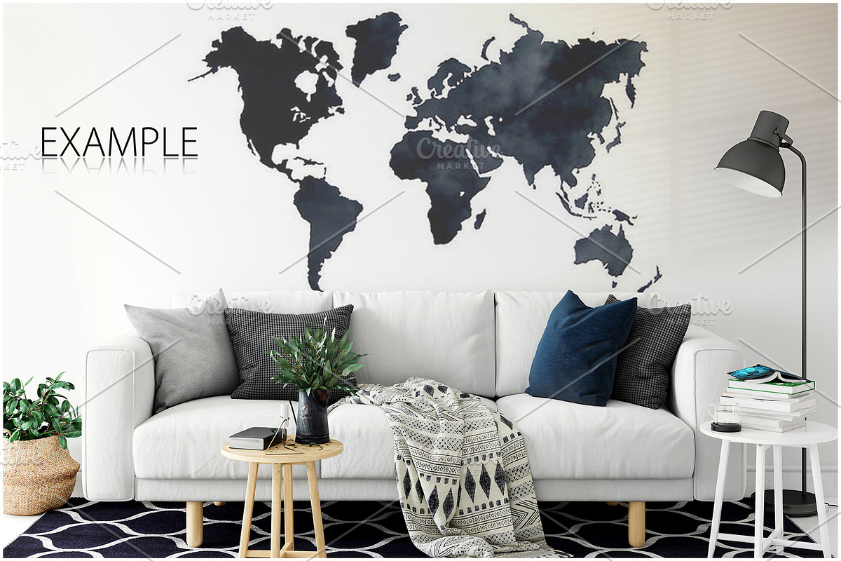 Frames & Walls Mockup Bundle - 5, a Print Template by Yuri-U (Photo 15 of 31)