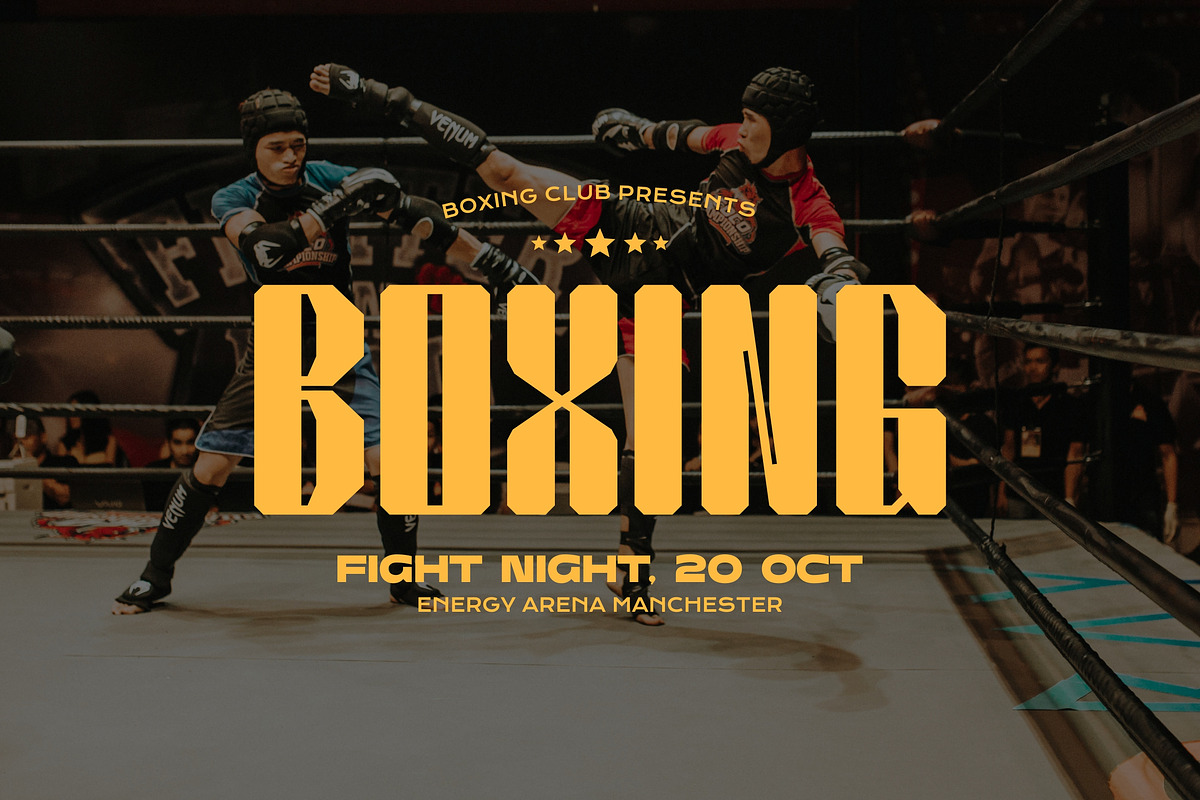Answell - Bold Stencil Typeface, a Sans Serif Font by Imoodev (Photo 2 of 5)