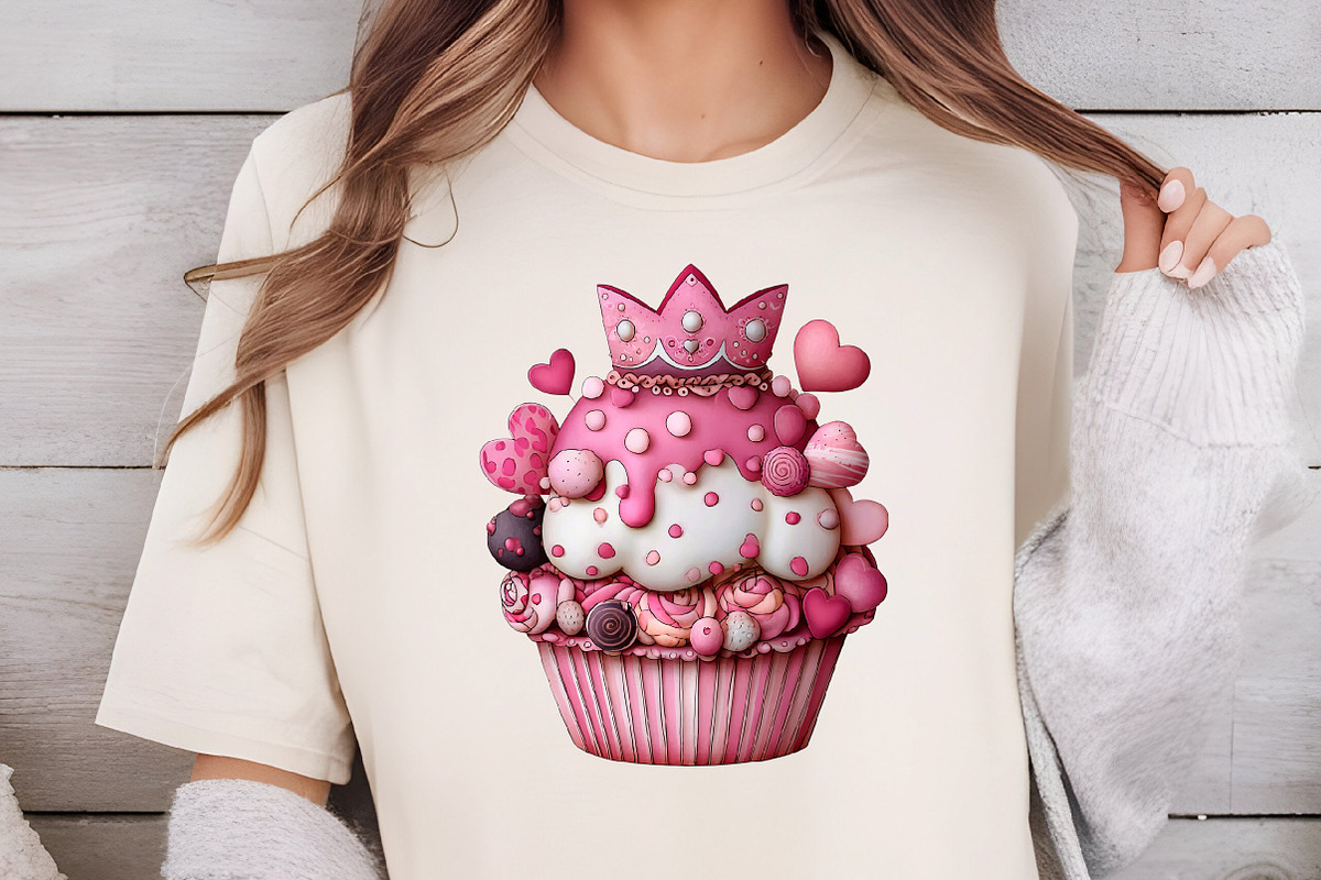 Funny Valentine’s Day Cupcake Clipar, an Illustration by DreamCafeArt (Photo 4 of 6)