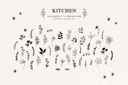 Kitchen line drawing for bakery logo, a Food Illustration by Summer Nightingale Art (Thumbnail 8 of 9)