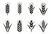 Agriculture Grain Silhouette Pack, an Illustration by Creativeshirt (Thumbnail 5 of 9)