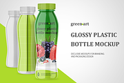 Glossy Plastic Bottle Mockup, a Packaging Mockup by Green Art (Thumbnail 1 of 3)