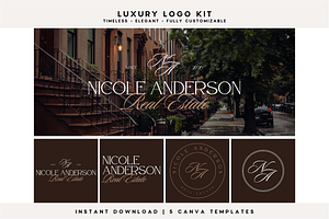 Elegant Luxury Canva Logo Kit