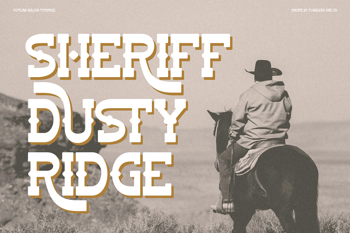 Outlaw Major - Slab Serif Font, a Serif Font by Flawless And Co (Photo 4 of 10)