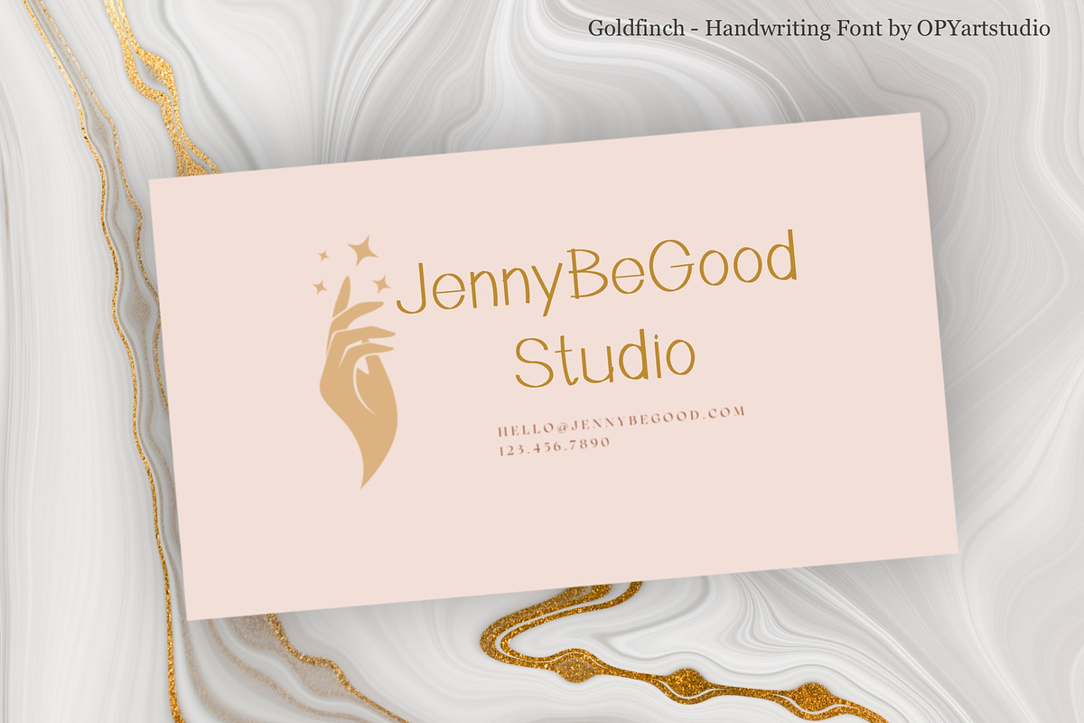 Goldfinch - Handwriting Clean Font, a Font by OPY ArtStudio (Photo 3 of 5)