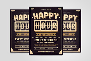 Happy Hour Party Flyer