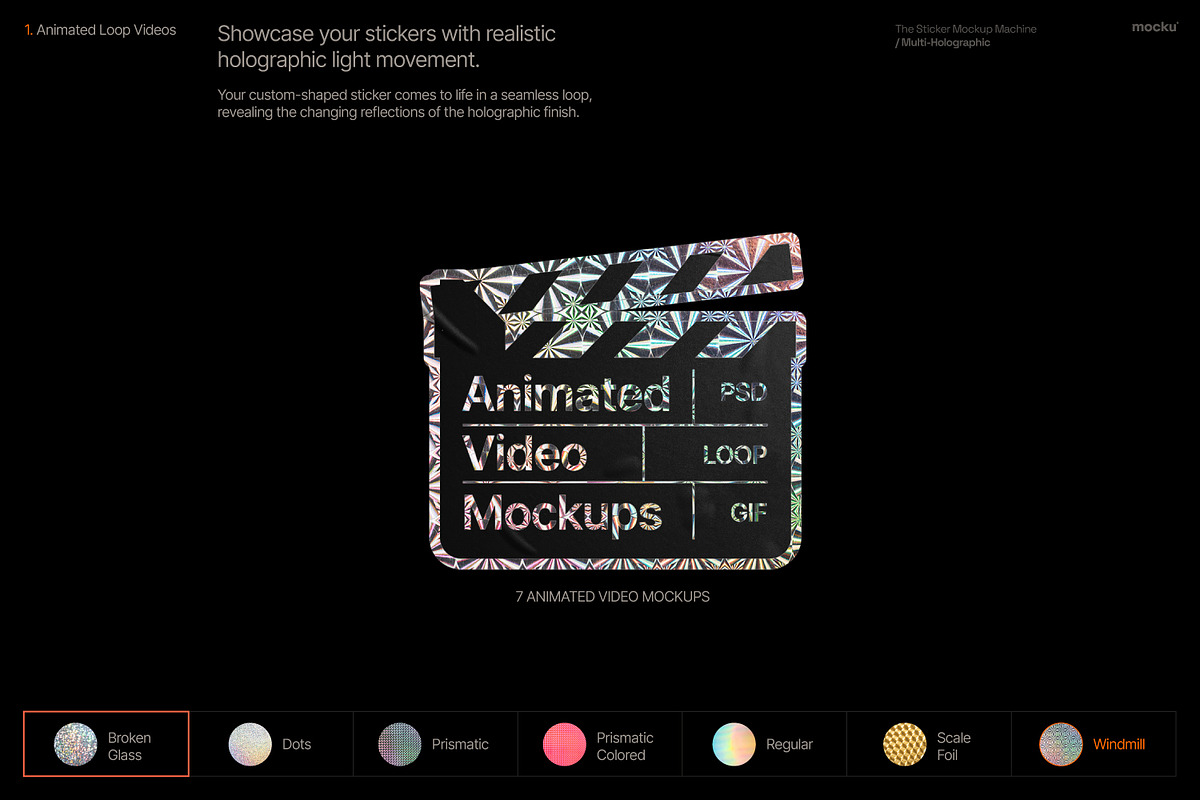 Sticker Mockup Machine Multi-Holo, a Packaging Mockup by Mocku (Photo 14 of 22)