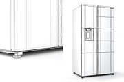 Refrigerator Samsung RS8000, a Furniture 3D Model by AllSkull (Thumbnail 4 of 4)