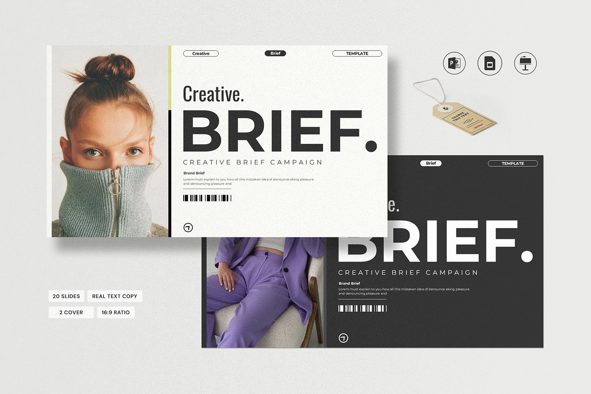 Creative Brief Presentation Template, a Presentation Template by Creative-Work (Photo 1 of 6)