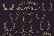 200 Vector Hand Drawn Elements, a Decorative Illustration by SasiHouse (Thumbnail 4 of 4)