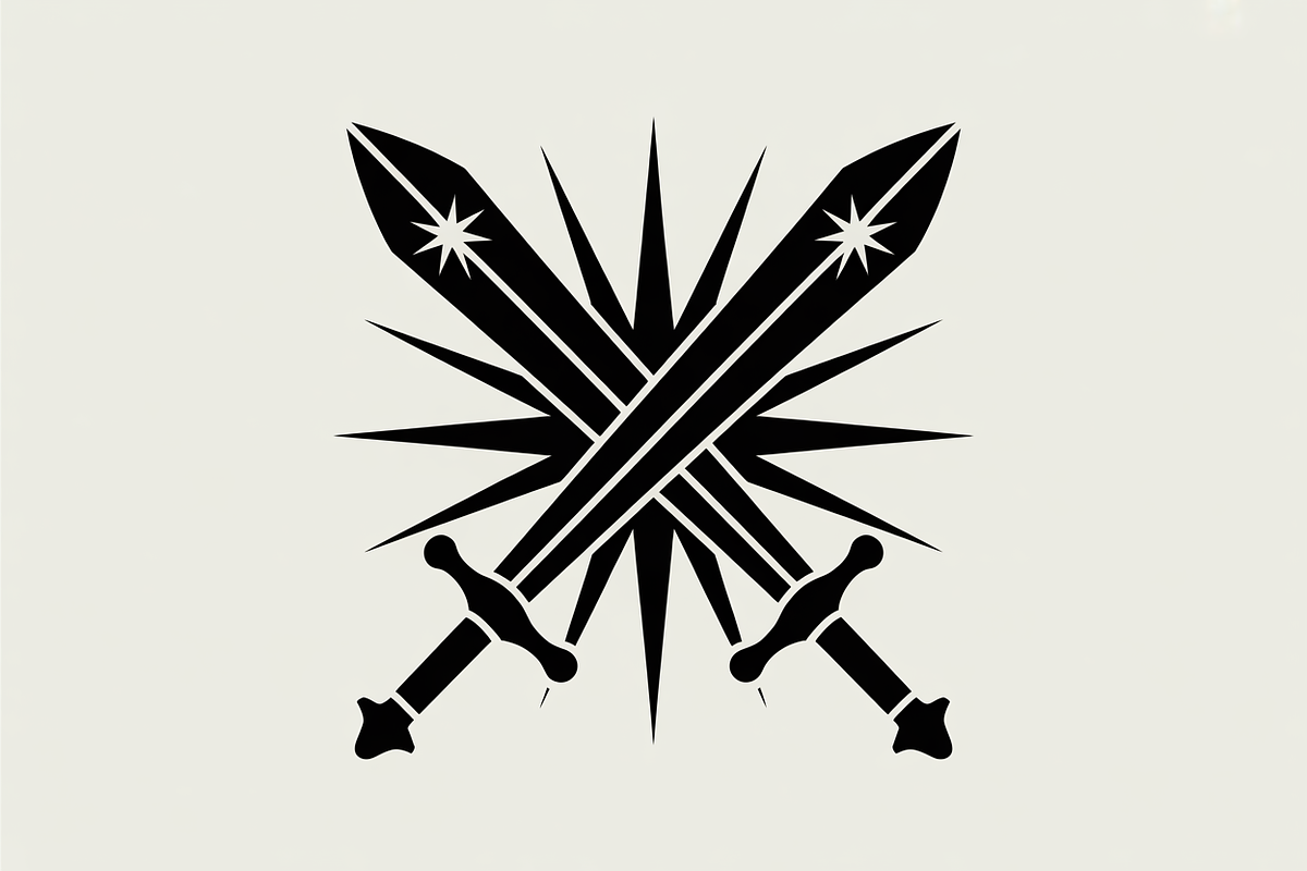 two celestial swords crossed, an Illustration by Amazin_art (Photo 13 of 16)