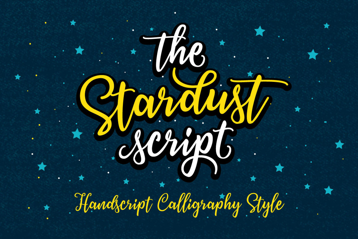 Stardust Script Typeface, a Script Font by QueenType (Photo 1 of 7)