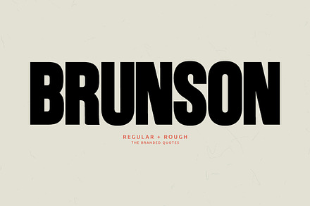 Brunson Font, a Font by The Branded Quotes