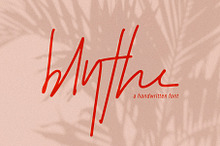 blythe | genuine handwritten font