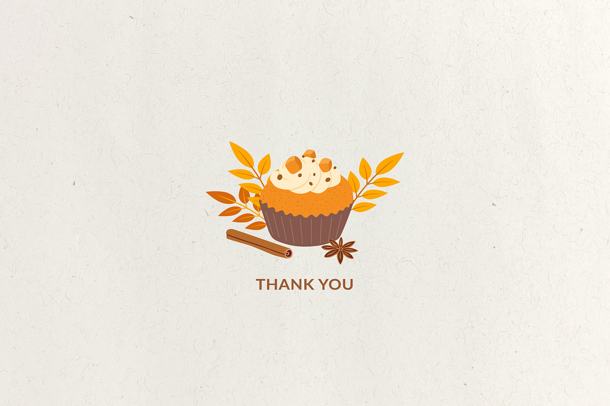 Pumpkin Spice Autumn Clipart, a Seasonal Illustration by Nadezhda Mikhailova (Photo 10 of 10)