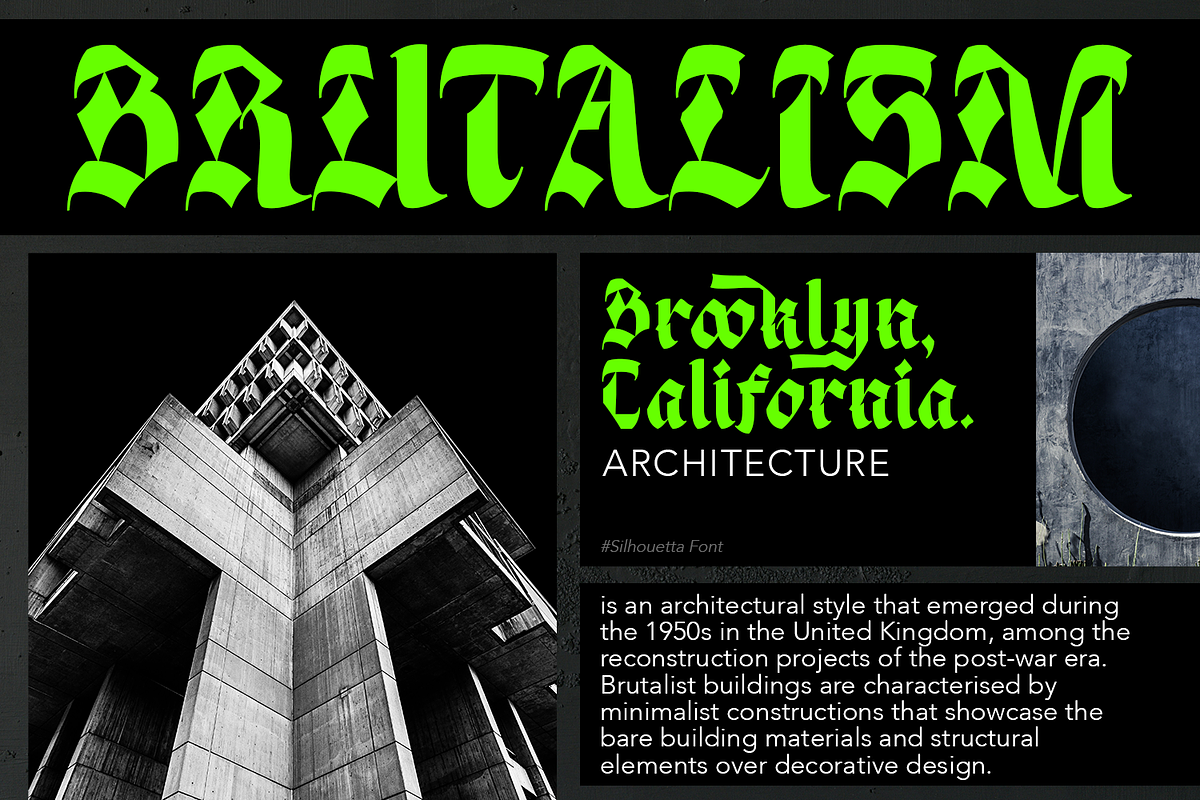 Silhouetta Blackletter, a Blackletter Font by TypeClassHeroes (Photo 7 of 15)
