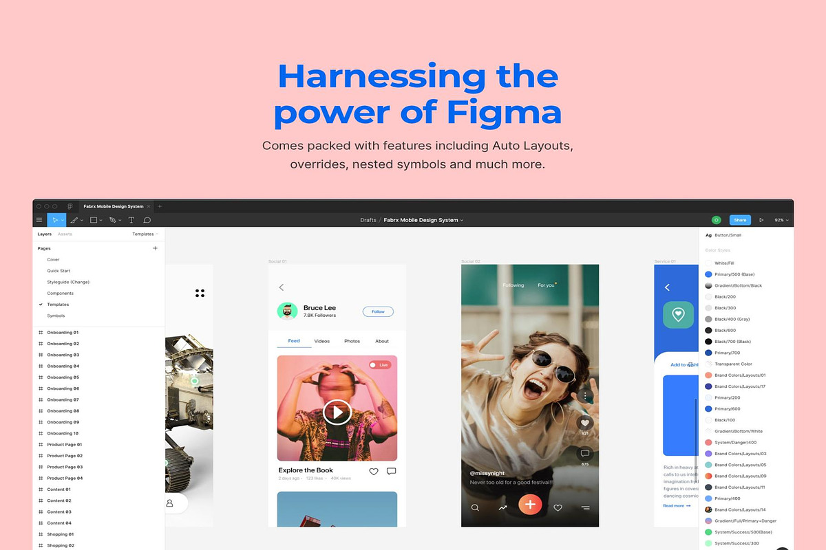 Fabrx Mobile Design System For Figma, an UI Kit Template by Lumina_ui_ux202 (Photo 6 of 6)