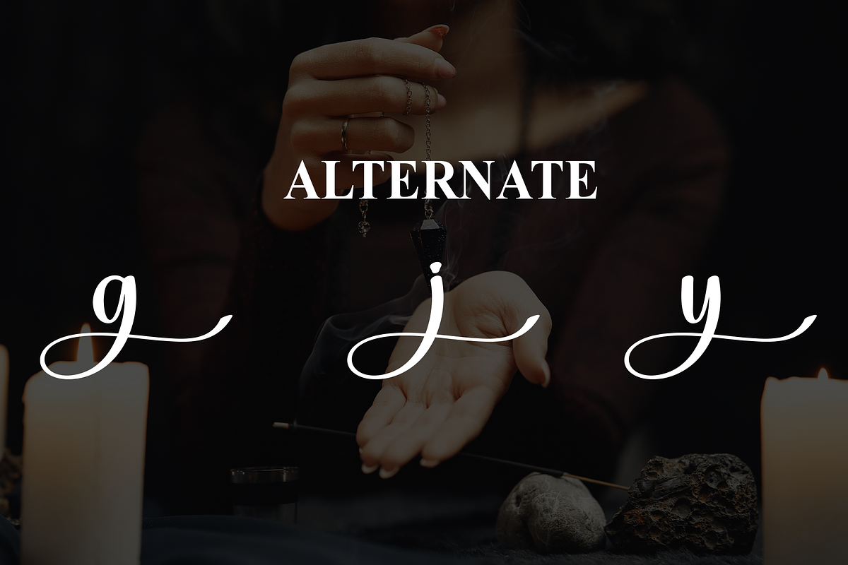 Black Magic | Script Font, a Handwritten Font by Scratchones (Photo 8 of 9)