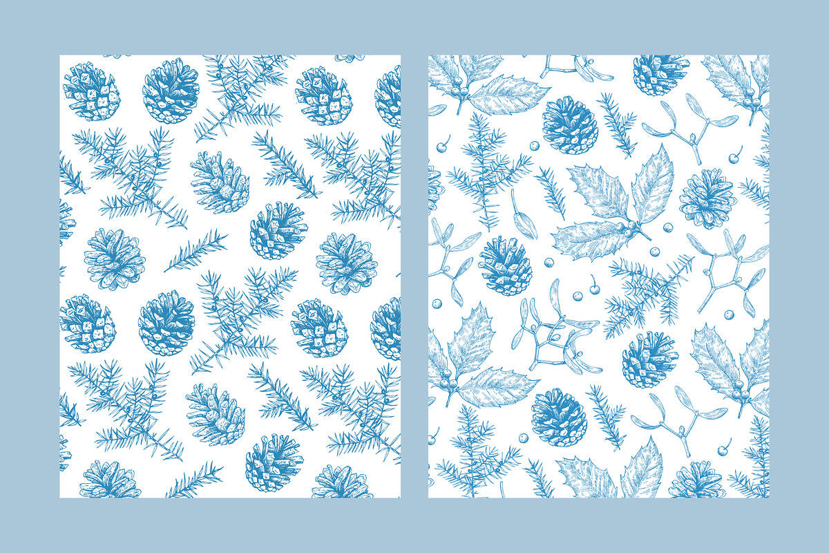 Christmas patterns and elements, a Seasonal Illustration by Robusta (Photo 2 of 9)